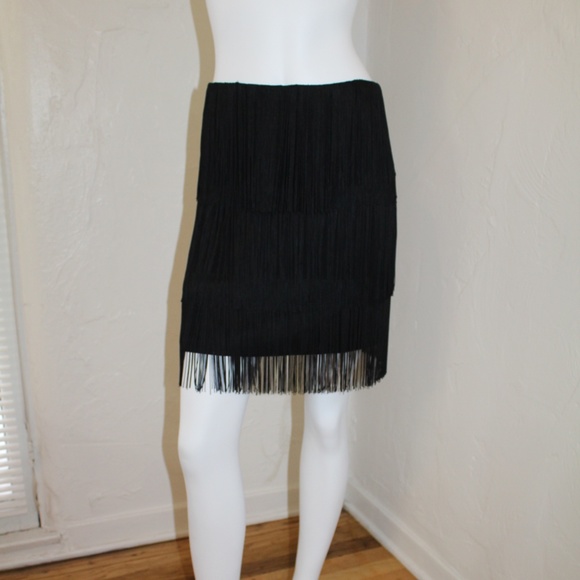 MICHAEL KORS COLLECTION - $1595 HEIDI's Runway BodyCon Flapper Fringe Skirt 6 - Picture 4 of 14
